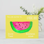 Invitation Partie de déjeuner de pique-nique d'été de (Debout devant)