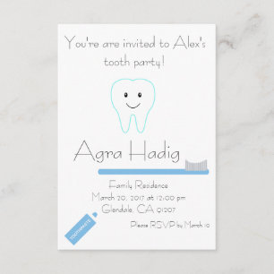 Invitation Partie de dent d'Âgrâ Hadig