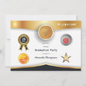 Invitation Partie de diplôme virtuel (Devant)