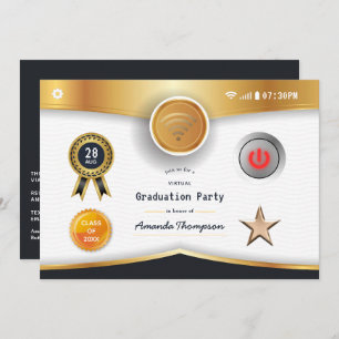 Invitation Partie de diplôme virtuel