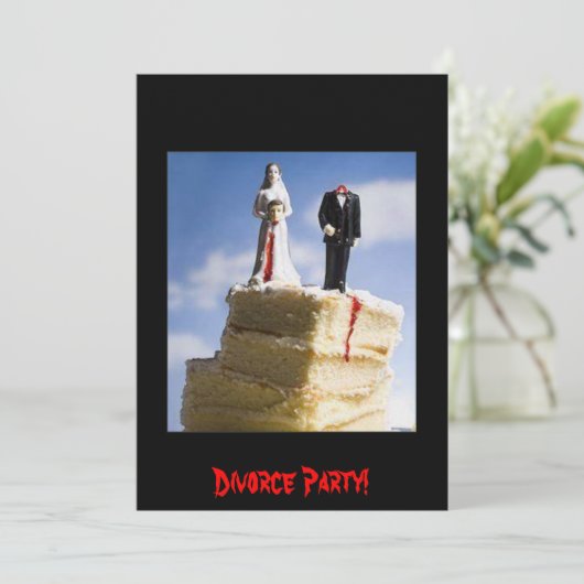 Invitation Partie de divorce (Debout devant)