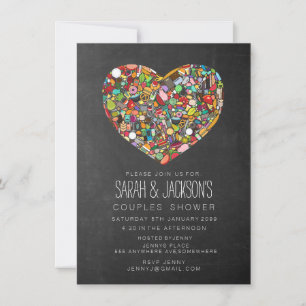 Invitation Partie de douche nuptiale de tableau de thé