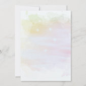 Invitation Partie de fiançailles Abstraites vert/orange (Dos)