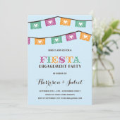 Invitation Partie de fiançailles de la fiesta | d'amusement (Debout devant)