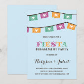 Invitation Partie de fiançailles de la fiesta | d'amusement (Devant / Derrière)