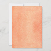 Invitation partie de fiançailles de pêche et d'or (Dos)