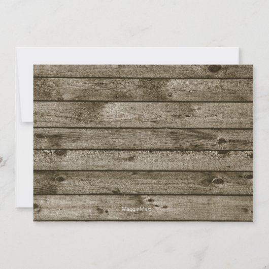 Invitation Partie de fiançailles rustique de forêt (Dos)