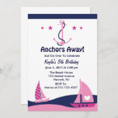 Invitation partie de fille de voile (Devant / Derrière)