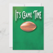 Invitation Partie de football (Dos)