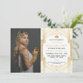 Invitation partie de Gatsby d'obtention du diplôme de photo (Debout devant)