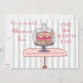 Invitation Partie de goûter française d'après-midi d'art déco (Devant)