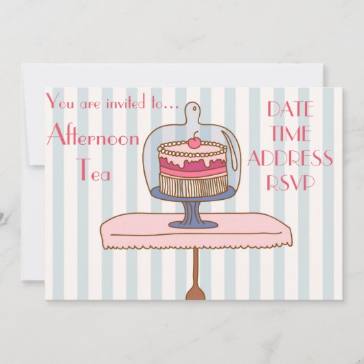Invitation Partie de goûter française d'après-midi d'art déco (Devant)
