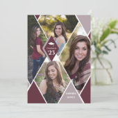 Invitation Partie de graduation de collection photo Diamond m (Debout devant)