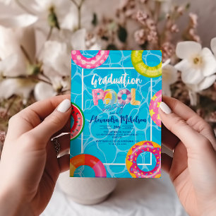 Invitation Partie de graduation de la piscine