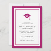 Invitation Partie de graduation du panneau de couleurs modifi (Devant)