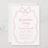 Invitation Partie de graduation du ruban lunaire (Devant)