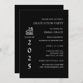 Invitation Partie de graduation en architecture architecte mi (Devant / Derrière)