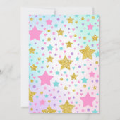 Invitation Partie de gymnastique de licorne d'invitation de (Dos)