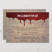 Invitation Partie de Halloween (Devant / Derrière)