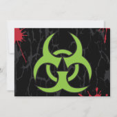 Invitation Partie de Halloween de quarantaine (Dos)