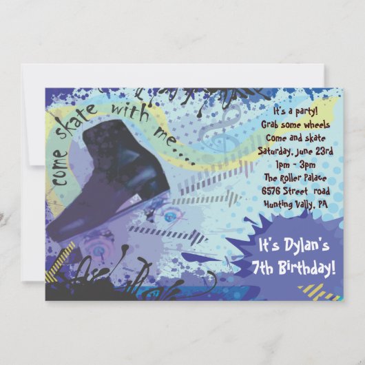 Invitation Partie de joyeux anniversaire d'invitation de (Devant)