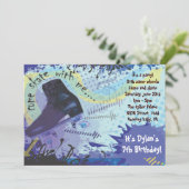 Invitation Partie de joyeux anniversaire d'invitation de (Debout devant)