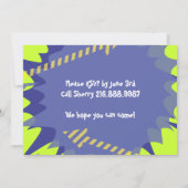 Invitation Partie de joyeux anniversaire d'invitation de (Dos)