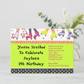 Invitation Partie de joyeux anniversaire d'invitation de (Debout devant)