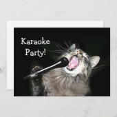 Invitation Partie de karaoke (Devant / Derrière)