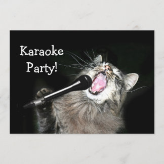 Invitation Partie de karaoke