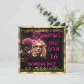 Invitation Partie de la boule masquée seize de mardi gras (Debout devant)