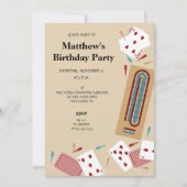 Invitation Partie de la Commission de Cribbage (Devant)