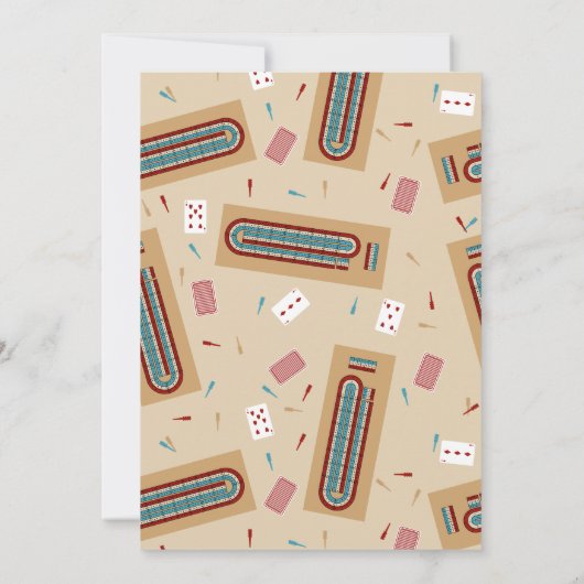 Invitation Partie de la Commission de Cribbage (Dos)