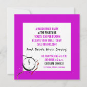 Invitation Partie de la mascarade de nouvelle année (Dos)