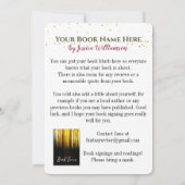 Invitation Partie de lancement de la signature de livre (Dos)