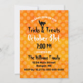 Invitation Partie de lanterne de Jack O de citrouilles de (Dos)
