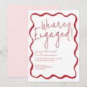 Invitation Partie de l'engagement de la bordure de la bordure (Devant / Derrière)