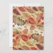 Invitation Partie de l'engagement des congés d'automne (Dos)