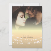 Invitation Partie de l'engagement des voyants de chaîne (Dos)