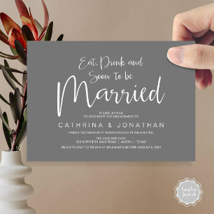 Invitation Partie de l'engagement du mariage, script d'écritu