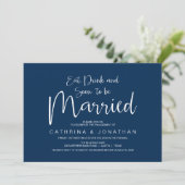 Invitation Partie de l'engagement du mariage, script d'écritu (Debout devant)