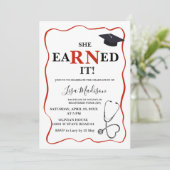 Invitation Partie de l'infirmière de la RN (Debout devant)