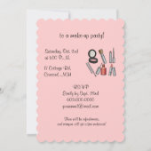 Invitation Partie de maquillage (Dos)