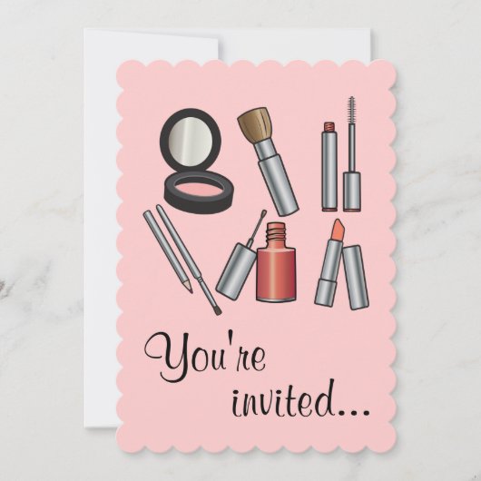 Invitation Partie de maquillage (Devant)