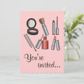 Invitation Partie de maquillage (Debout devant)