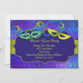Invitation Partie de mardi gras (Devant)