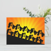 Invitation partie de patin : rayons de coucher du soleil (Debout devant)