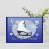 Invitation Partie de patinage de glace ! (Debout devant)