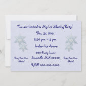 Invitation Partie de patinage de glace ! (Dos)