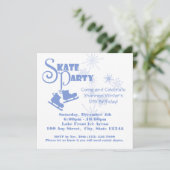 Invitation Partie de patinage sur glace (Debout devant)